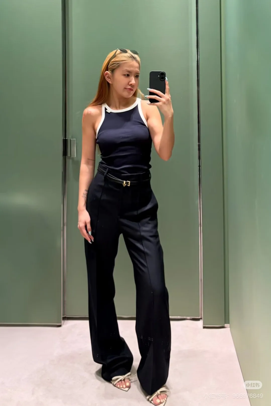Prada Cotton Ribbed Logo Tank Top